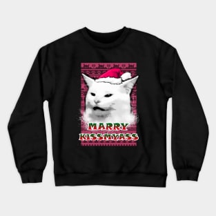 Woman yelling at Cat meme Crewneck Sweatshirt